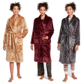 Mink Fleece Home Night Gown Bathrobes - NoirPyjamas